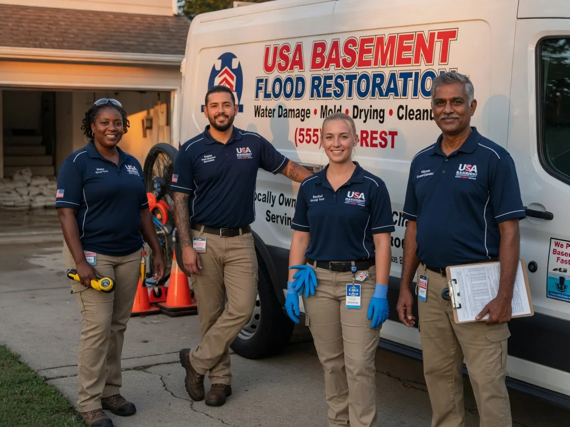 Basement Flood Cleanup company in Mcbrides, MI